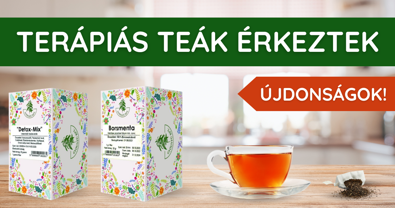 Terápiás teák a zöldcella kínálatában!