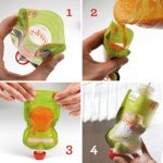 SQUIZ ételtasak, 4 darabos, Esőerdő (Papagáj, Béka, Teknős, Leopárd), 130 ml