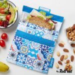 Snack n Go Patchwork Kék ételtároló