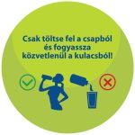 MyLAICA rozsdamentes matt bordóra festett fast disk rendszerű vízszűrő kulacs pánttal- 0,55 literes