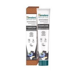  Himalaya Botanique Whitening Antiplaque natúr faszenes fehérítő, lepedékeltávolító fogkrém 75 ml