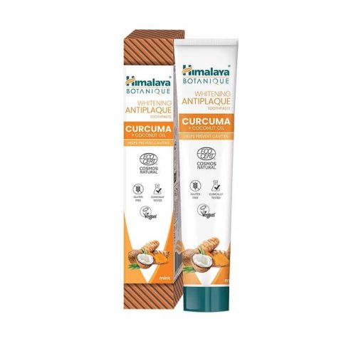Himalaya Botanique natúr kurkumás fehérítő, lepedékeltávolító fogkrém 75 ml