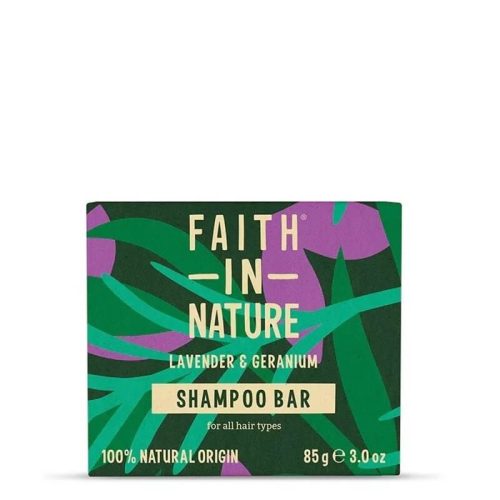 FAITH IN NATURE SAMPON BAR LEVENDULA ÉS GERÁNIUM 85G