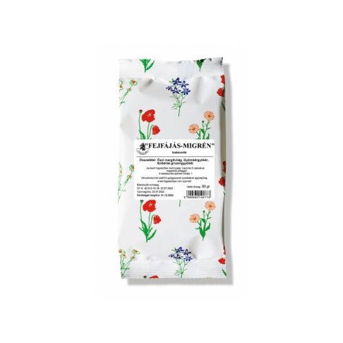 Fejfájás-migrén 50g szálas keverék tea