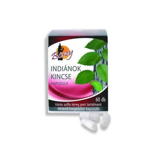 Boszy - Indiánok kincse (vörös szilfakéreg) kapszula - 60 db