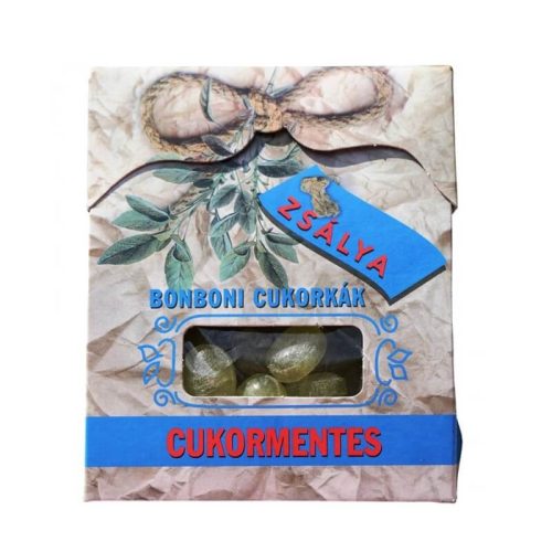 Bonboni Zsálya cukormentes cukorka 75g