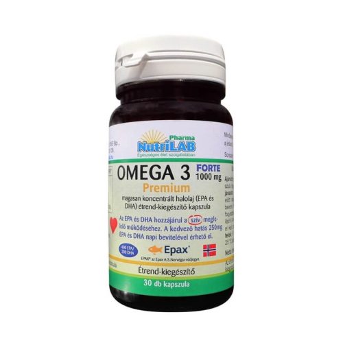 NutriLAB Omega 3 forte 1000 mg kapszula 30db