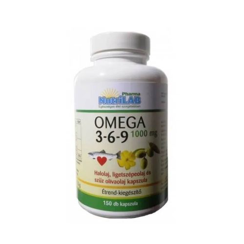 NutriLAB Omega 3-6-9 1000 mg kapszula 150db