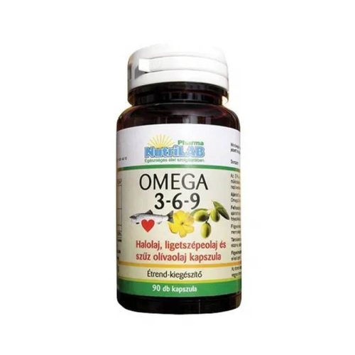 NutriLAB Omega 3-6-9 500 mg kapszula 90db