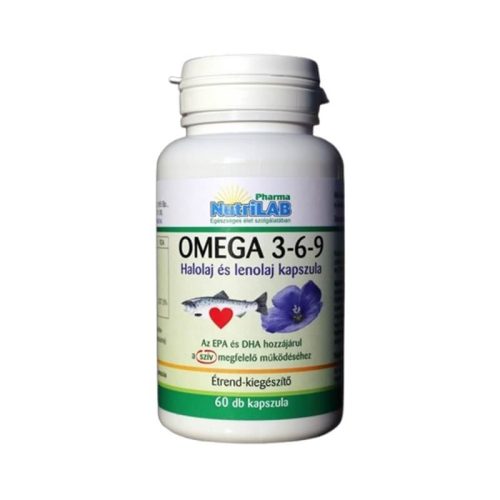 NutriLAB Omega 3-6-9 1000 mg kapszula 60 db