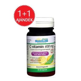 NutriLAB C-Vitamin vega kapszula 400 mg 30db 1+1 AJÁNDÉK