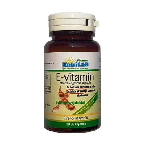 NutriLAB Természetes E-vitamin vega kapszula 30db