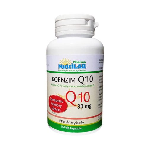 NutriLAB Koenzim Q10 (olaj formában) 30 mg kapszulában 150db