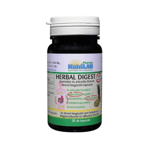 NutriLAB Herbal Digest vega kapszula 30db