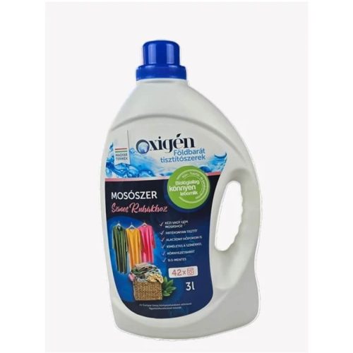 Oxigén Földbarát mosószer színes ruhákhoz 3000 ml
