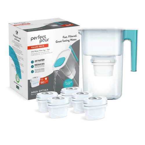 AQUA OPTIMA Perfect Pour 3.6L kancsó - 6 db Evolve+ szűrőbetéttel