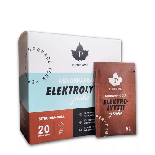 PUHDISTAMO ELEKTROLIT 20 TASAK x 5G CITROM-COLA