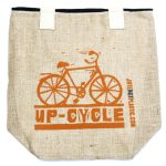 Up Cycle - Bringa mintás juta táska