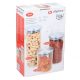 Alpina Üveg tárolóedény szett tetővel - 3 darabos - 650/950/1400 ml