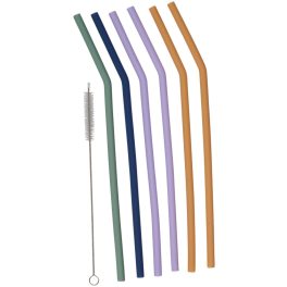 Alpina Szilikon szívószál készlet - 7 db-os