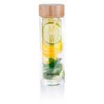 SMOOTHIE üveg bambusz tetővel