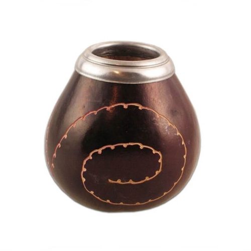 Tradicionális mate tök - spiral red - kb 300-450 ml