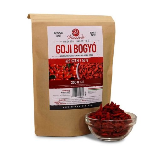 Prémium Nagyszemű GOJI bogyó mag, 200g