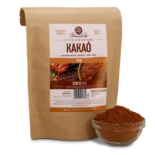 Mannavita Prémium Kakaó por 10-12% zsír tartalommal, 200g