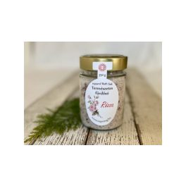   Fürdősó parajdi, organikus geránium illóolajjal és rózsaszirmokkal 350g