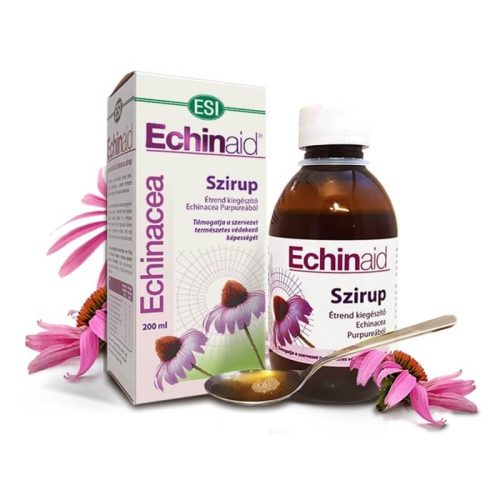 Natur Tanya® ESI® Echinaid® Immunerősítő Echinacea szirup - hozzáadott gesztenyemézzel, és balzsamos gyógynövényekkel.