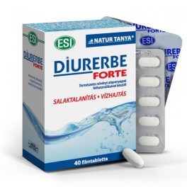   Natur Tanya® ESI® DIURERBE® FORTE filmtabletta. Salaktalanítás és vízhajtás. Jó társ a makacs narancsbőr ellen! 