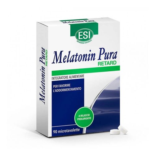 Natur Tanya® ESI® Melatonin Pura RETARD – lassú felszívódású, vegán melatonin étrend-kiegészítő tabletta 90 db