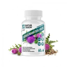   Natur Tanya® Szerves Máriatövis mag kivonat kolinnal - 160mg szilimarin tartalommal a máj egészségéért 60db