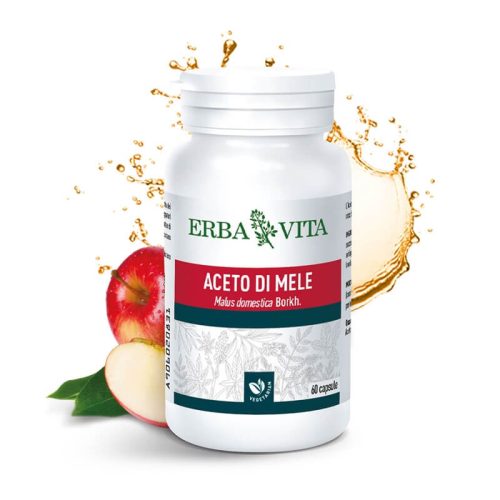 Natur Tanya® E. Fermentációval készült vegán Almaecet kapszula - Támogatja a sav-bázis egyensúlyt, fogyókúrázóknak kifejezetten ajánlott 60 db