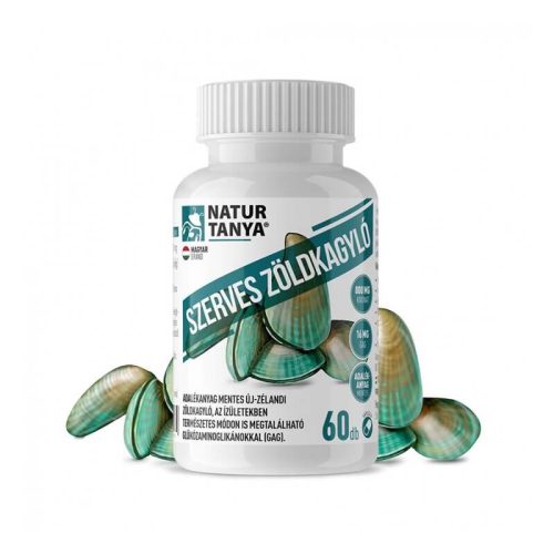 Natur Tanya® Szerves Új-zélandi Zöldkagyló 16 mg GAG kivonattal, adalékanyagoktól mentesen az ízületek egészségéhez