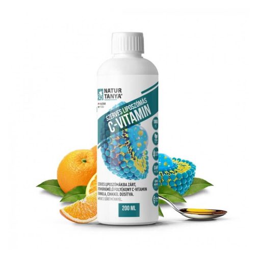 Natur Tanya® Liposzómás C-vitamin + cink folyékony formában 200ml