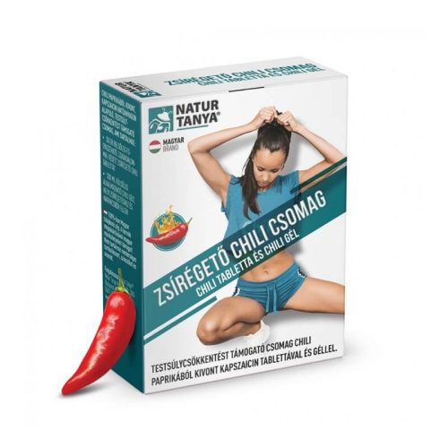 Natur Tanya® Zsírégető Chili csomag - testsúlycsökkentést támogató csomag chili paprikából kivont kapszaicin tablettával és géllel
