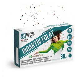   Natur Tanya® BIOAKTÍV FOLÁT – Világszabadalommal védett legújabb 4. generációs Quatrefolic® folát 30db--Kedvezményes ár - csomagoláson feltüntetett min.megőrzési idő: 2026.05.31