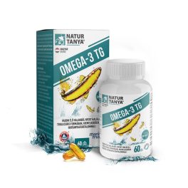   Natur Tanya® OMEGA-3 TG - Vadvízi halolaj, 3375 mg Omega-3 zsírsav tartalom, triglicerid formában 60db