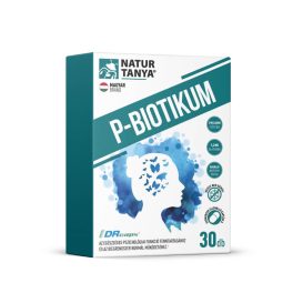  Natur Tanya® P-BIOTIKUM - Liofilizált élőflórát és B6-vitamint tartalmazó étrend-kiegészítő, gyomorsav-ellenálló növényi kapszulában 30db