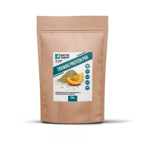 Natur Tanya® Tökmag protein - Fehérje egyetlen alapanyagból hidegen sajtolt tökmagból, adalékanyagok nélkül. 250 g