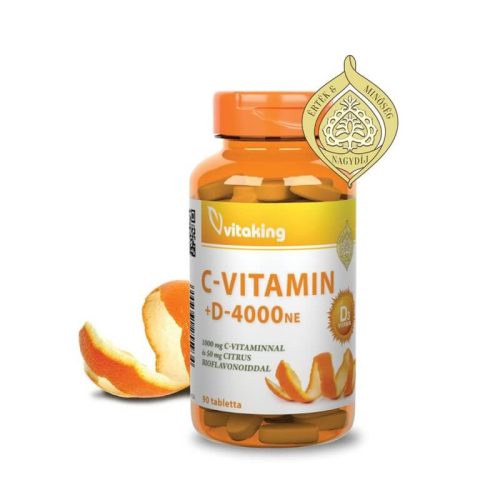 Vitaking C-Vitamin 1000 + D-Vitamin 4000 komplex  - 90 tabletta