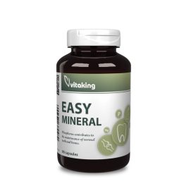   Vitaking Easy Mineral Ásványi anyag komplex - 90 kapszula-KEDVEZMÉNYES ÁR-csomagoláson feltüntetett min.megőrzési idő: 2026.03.26.