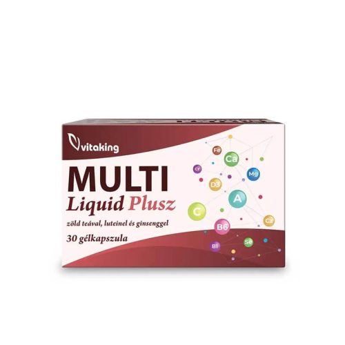 Vitaking Multi Liquid Plusz multivitamin - 30 gélkapszula