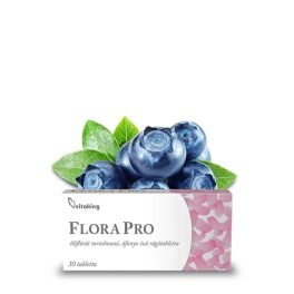   Vitaking FloraPro Élőflórát tartalmazó rágótabletta - 30 tabletta