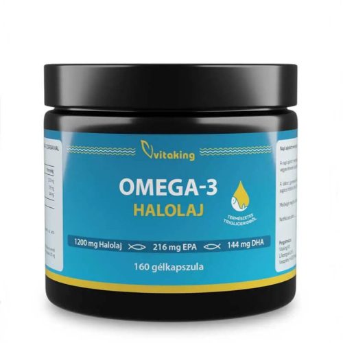 Vitaking Omega-3 Triglicerid halolaj kapszula 1200mg - 160 kapszula