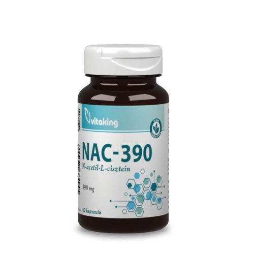 Vitaking NAC-390 (N-acetil-L-cisztein) 390mg - 60 kapszula