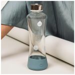 EQUA Metallic Silver üvegkulacs - 550 ml